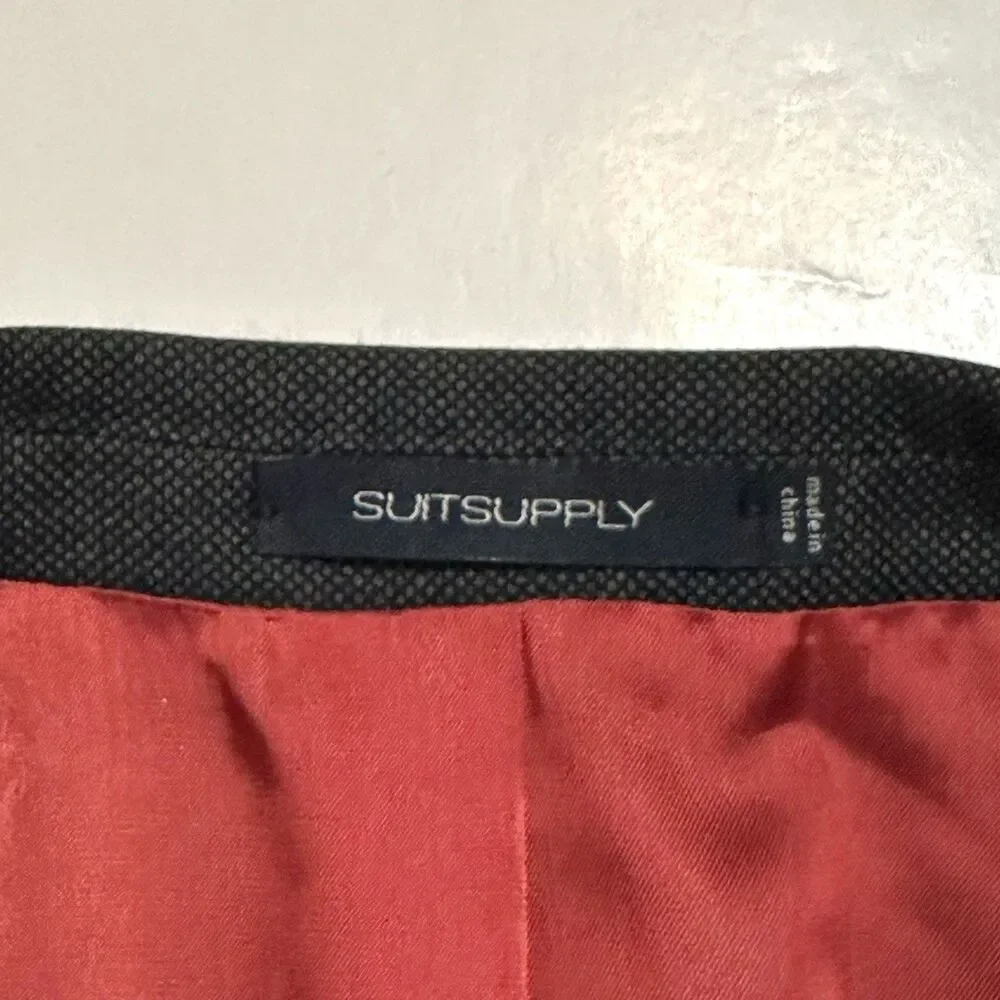Suitsupply Sienna Canonico Wool Sport Coat Blazer Mens 42R Dark Grey Suit Jacket